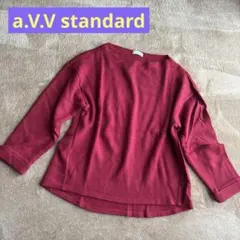 a.V.V standard Mサイズ レッド長袖ニット