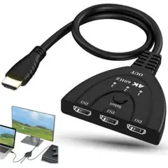 HDMI 2.0 切替器 3入力1出力 分配器 4K@60Hz av セレクター