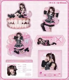 チバゆな生誕《成長痛が止まらないっ！vol.6》ホログラムステッカー 4種セット