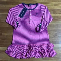ラルフローレン ボーダー ワンピース 100 110 ピンク 女の子 3Ｔ