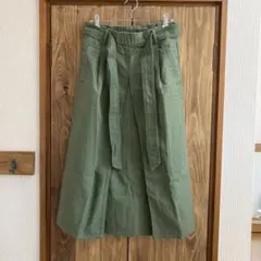 ビームス BEAMS HEART ミリタリー スカート カーキのサムネイル