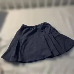 petit main ネイビー プリーツスカート130cm