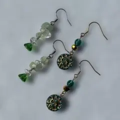 緑系ピアス2点セット[157]
