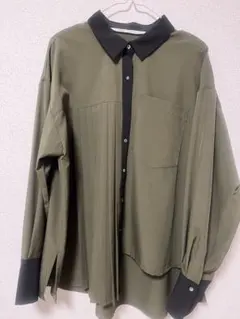 Editt by YECCA VECCA 長袖シャツ オリーブグリーン