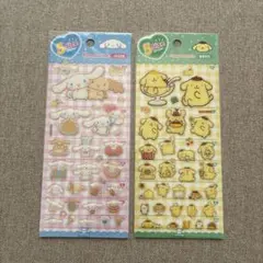 【韓国正規品】5サイズステッカー　シナモロール　ポムポムプリン　2点