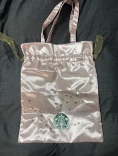 Starbucks 桜 サテン トートバッグ ピンクのサムネイル
