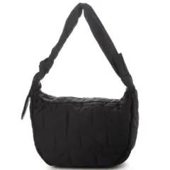 maison vert 超軽量 キルティングショルダーバッグ ブラック 最高品質