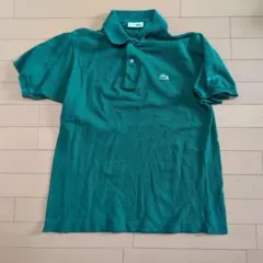 Lacoste グリーン ポロシャツ　ラコステ　古着