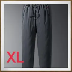 中綿パンツ 大きいサイズ ダウンパンツ メンズ グレー　XL