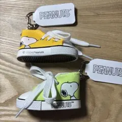 PEANUTS SNOOPY 推し色スニーカーKR グリーン＆イエロー2種セット