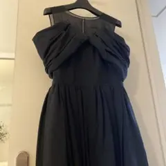 ランバンオンブルー　LANVIN en Blue ブラック ドレス ワンピース
