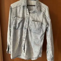 INGNI デニムスタッズシャツ 長袖 Mサイズ