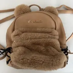 JENNI love クマ耳付き 子供リュック ベージュのサムネイル