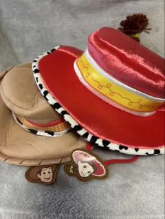 ディズニー　トイストーリー　ウッディー　ジェシー　ファンキャップ　セット