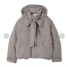 【未使用品】MAISON SPECIALチェック柄　ダウンジャケット　グレー 未使用品】MAISON SPECIALチェック柄 ダウンジャケット グレー - メルカリ