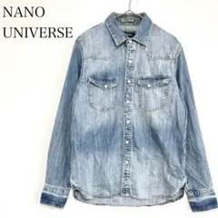 NANO UNIVERSE ナノユニバース デニムシャツ (S) 春 羽織り