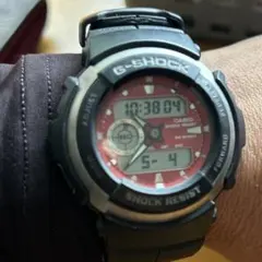 稼働中CASIO G-SHOCK アナデジ 赤文字盤 美品 - メルカリ