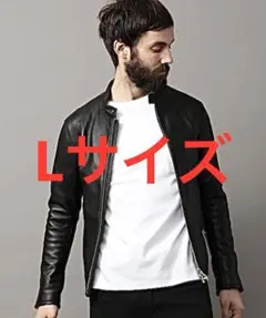 Lサイズ★ BEAUTY & YOUTH 羊革 シープレザー シングルライダースのサムネイル
