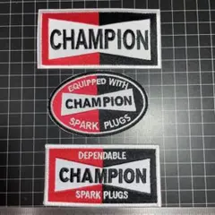 アイロンワッペン３枚セット★チャンピオン★CHAMPION