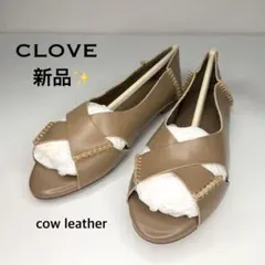 【新品】CLOVE グローブ レザークロスサンダル 牛革のサムネイル