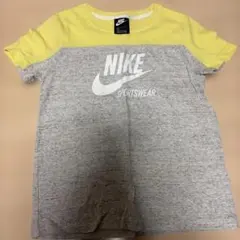 NIKE グレー/イエロー Tシャツ L