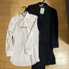 ORIHICA ネイビービジネススーツ Sサイズシャツ　セット