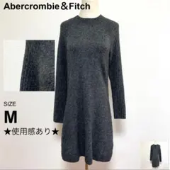 訳あり Abercrombie＆Fitch アバクロ ワンピース グレー Mのサムネイル