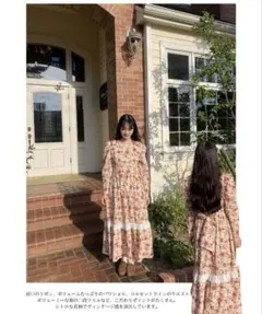 新品未使用　しまむら　maihee ヴィンテージ花柄ワンピース　3L コラボ