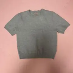 H&M レディース半袖ニット ミントグリーンM