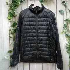 MK380★ユニクロ★ キルティング ダウンジャケット★こげ茶★サイズM