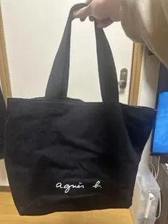 agnès b. ブラック トートバッグ
