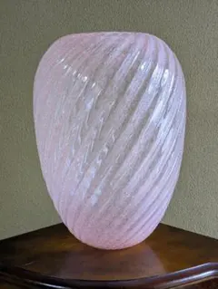 Murano ムラーノガラス 花瓶 桜色 30cm ベネチアングラスのサムネイル