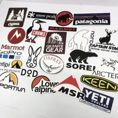 アウトドア ステッカー キャンプ パタゴニア スノーピーク ム1119C