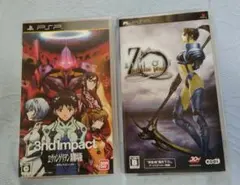 動作未確認PSP エヴァンゲリオン 3nd Impact ＆ ジルオール セット