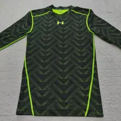 Under Armour 長袖シャツ 黒/蛍光グリーン MD