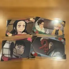 鬼滅の刃　クリアカード　4枚セット
