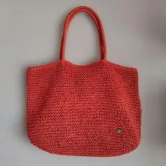 Bleu Bleuet オレンジ かごバッグのサムネイル