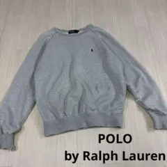 POLO by Ralph Lauren グレー 無地 クルーネック トレーナー