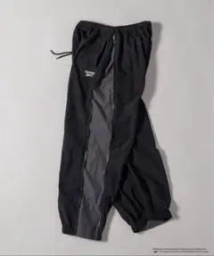 Reebok／Perushu別注 配色切り替えナイロンリングジップパンツ