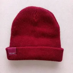 BEAMS ワインレッド ニット帽