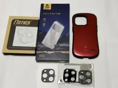 iPhone14Pro用　iFace+高透過ガラスフィルム+カメラレンズガード