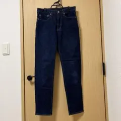 GU ダークブルー スリムフィットデニムパンツ