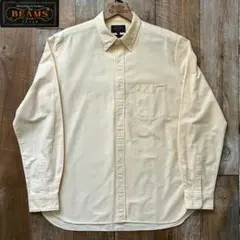 【極美品】BEAMS+ ボタンダウンシャツ XL イエロー 68170586