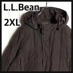 3694【希少素材・2XL】エルエルビーン 2WAY スエード ダウンジャケット