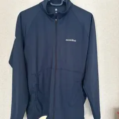 mont-bellクール フルジップシャツ Kid's 160 ネイビー