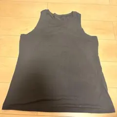【体型カバー魅せるウェア】ヨガ タンクトップ　L ブラック