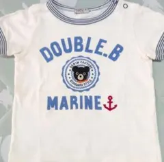 ミキハウス ダブルビー DOUBLE.B 半袖Tシャツ マリン柄 90cmのサムネイル