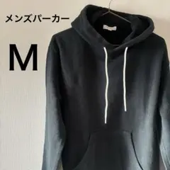黒 フード付き パーカー　薄手　Ｍ　メンズ　キッズのサムネイル