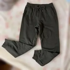 UNIQLOヒートテックスウェットパンツ裏起毛 カーキLサイズ 暖パン ユニクロ