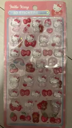 ボンボンドロップシール風　mini ハローキティ　ピンク　3D